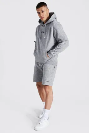 Man Signature Short Hooded Tracksuit