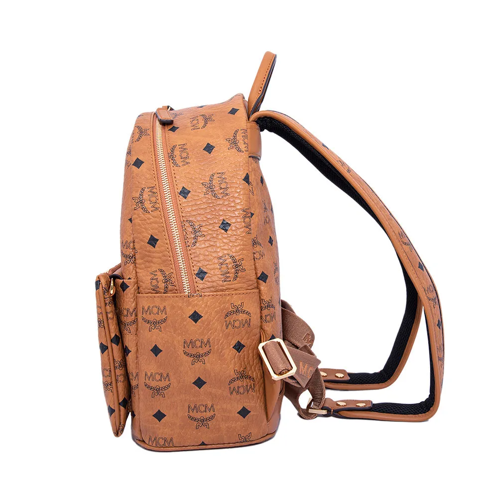 MCM Backpack Cognac Small