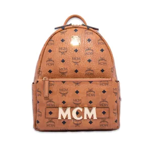 MCM Backpack Cognac Small