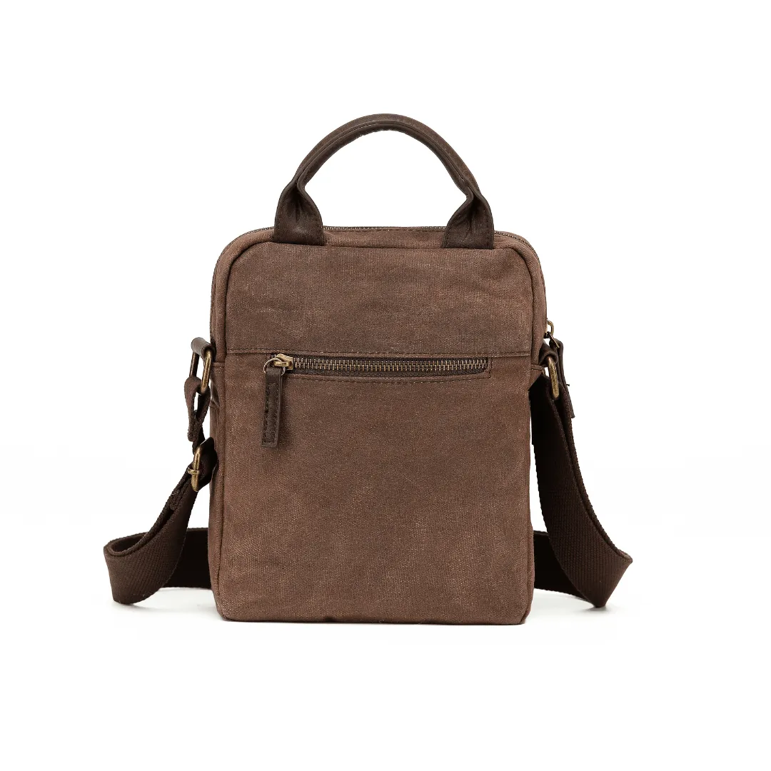 Men's Tosca Waxed Canvas Cross-Body Bag