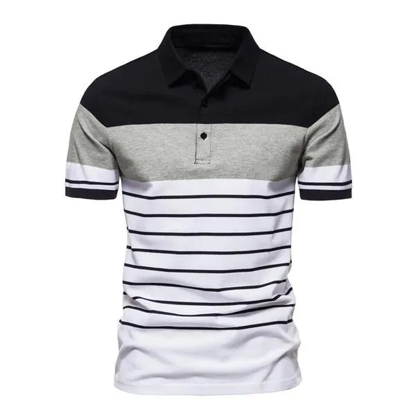 Men's Contrast Stripe POLO Shirt 65166437X