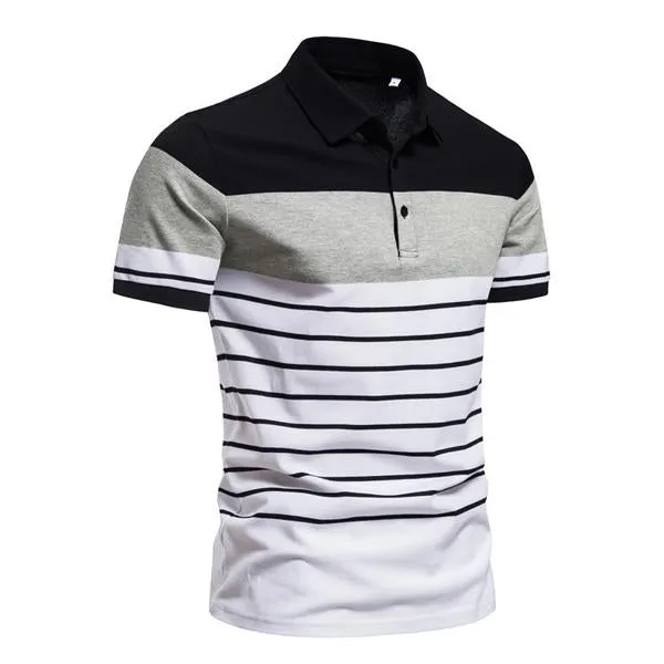 Men's Contrast Stripe POLO Shirt 65166437X