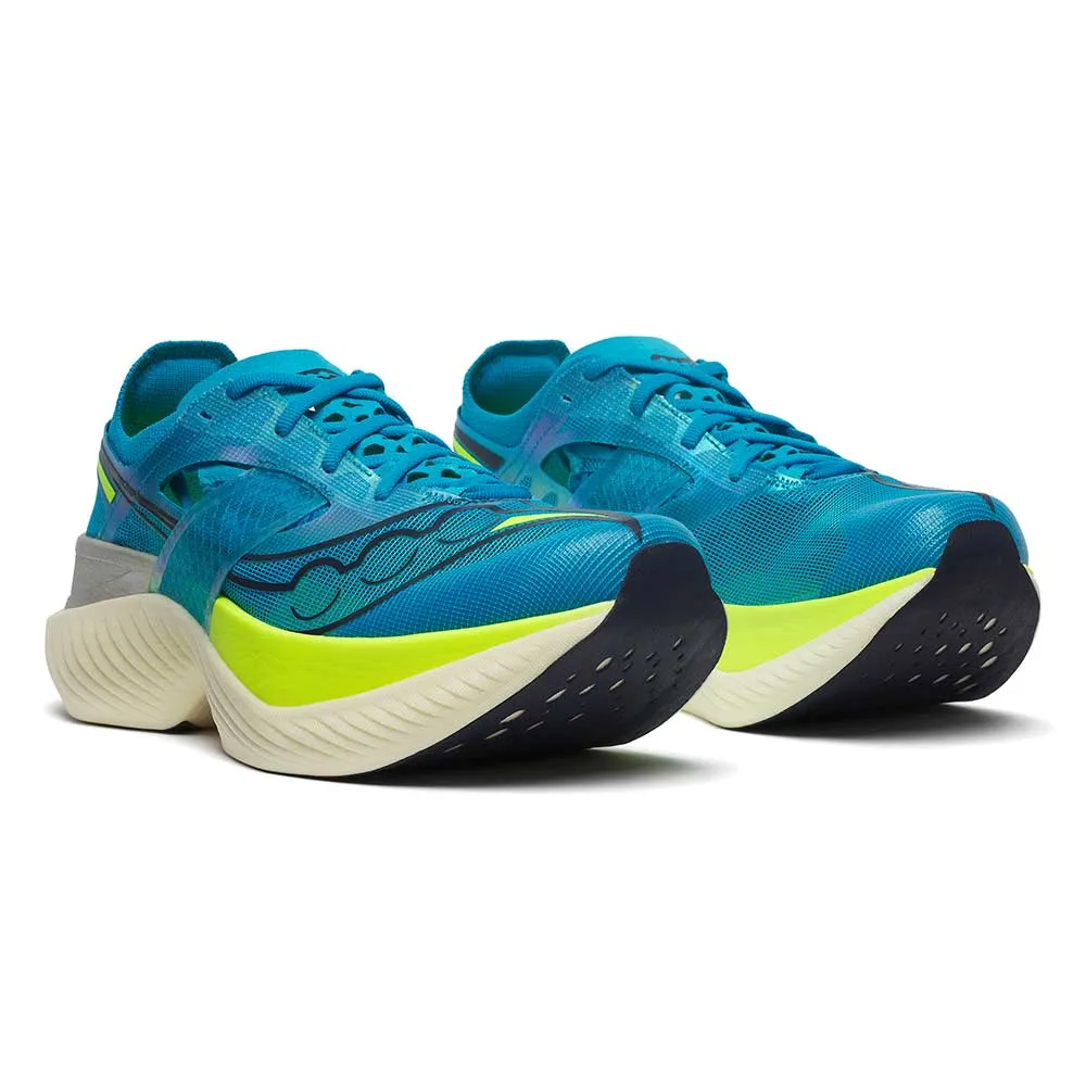 Men's Endorphin Elite Running Shoe  - ViZiBlue/Citron - Regular (D)