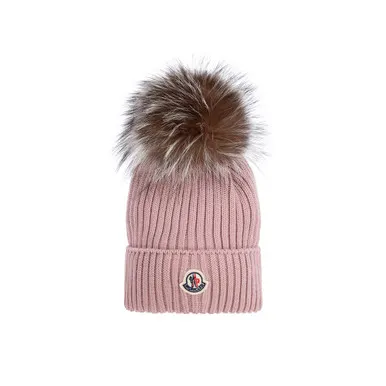 Moncler Cashwool Hat Rose Pink