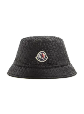 MONCLER  Quilted bucket hat - Black