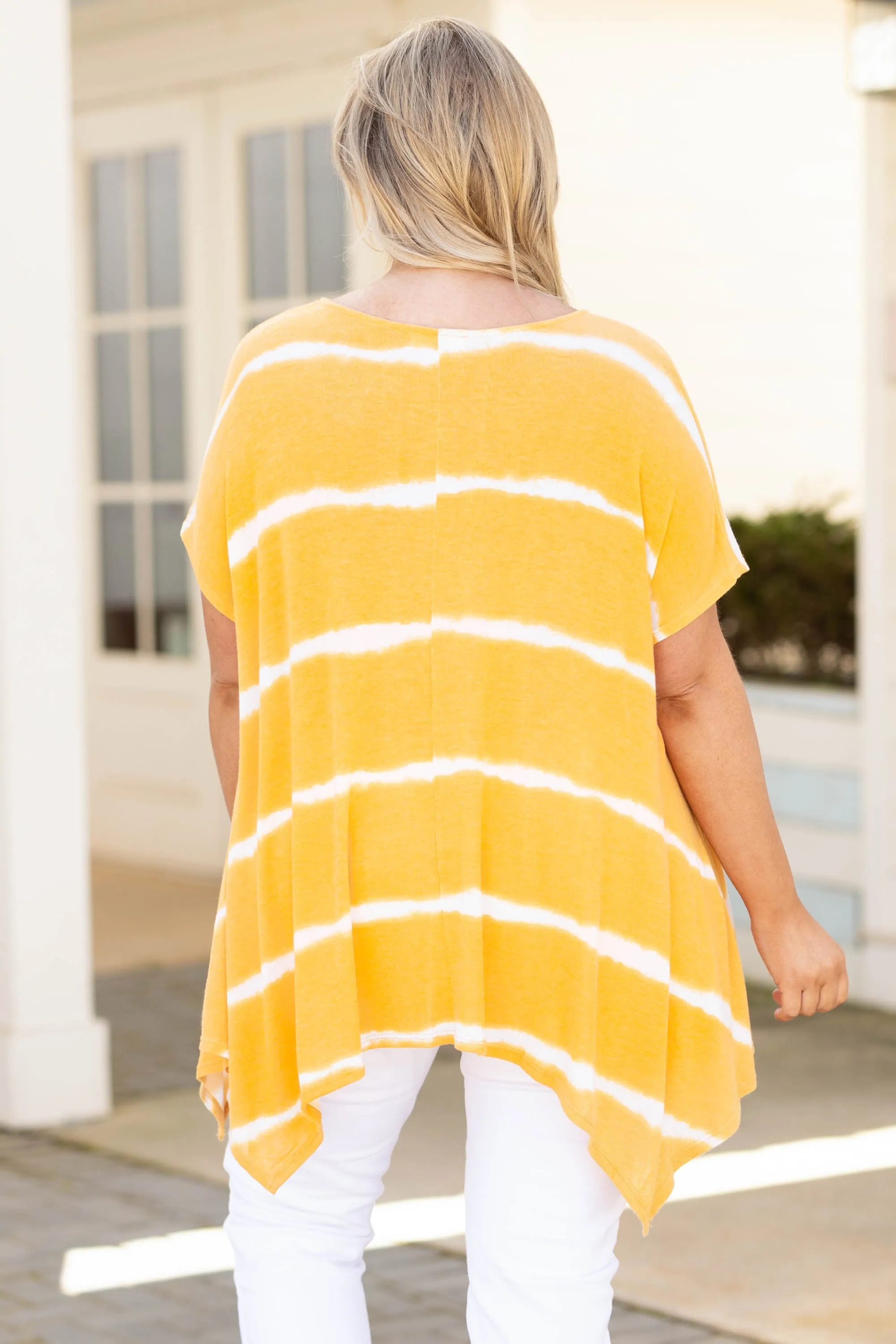 Movin' To The Beat Tunic, Mustard