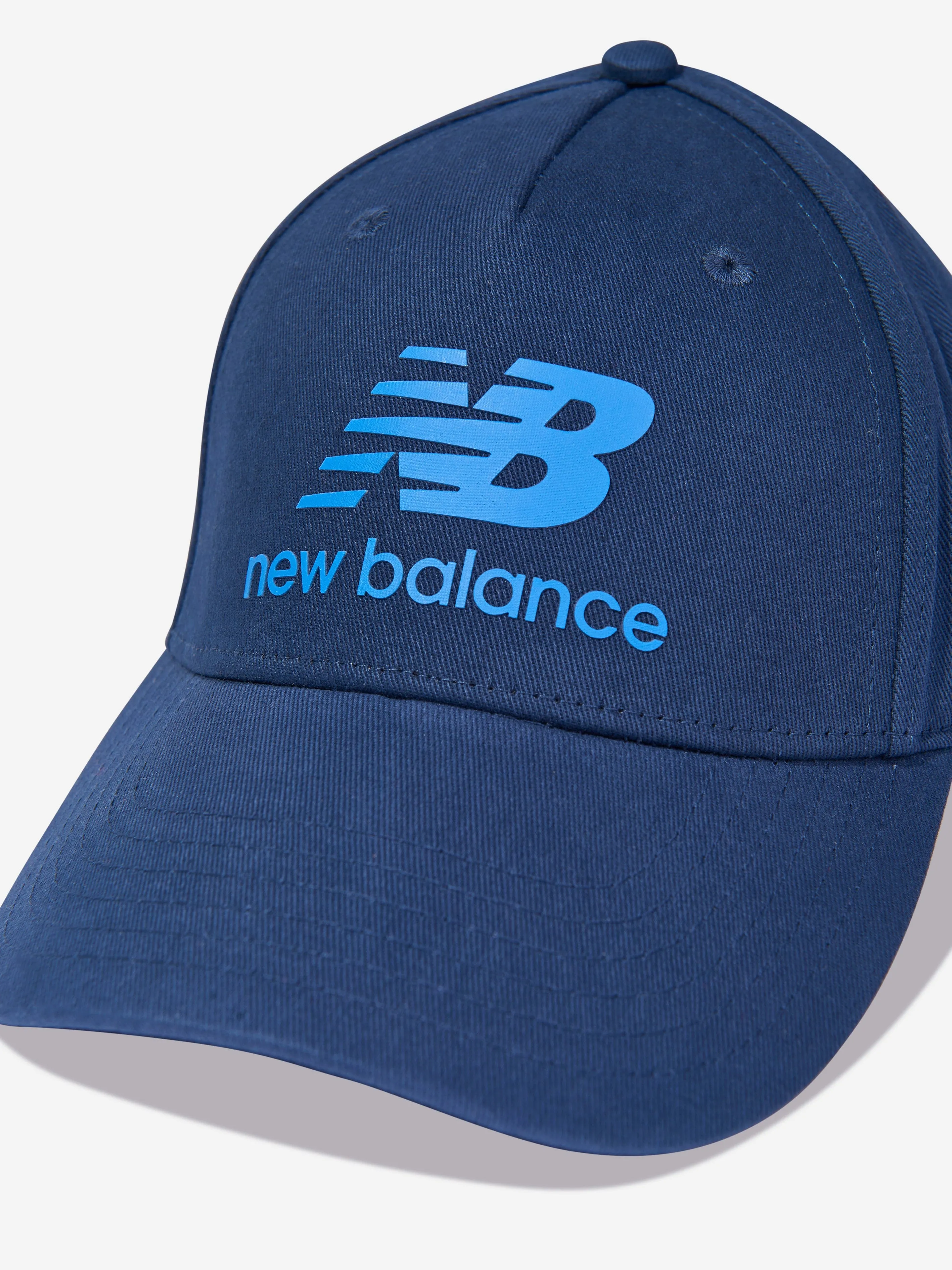 New Balance Boys Stacked Logo Cap in Navy