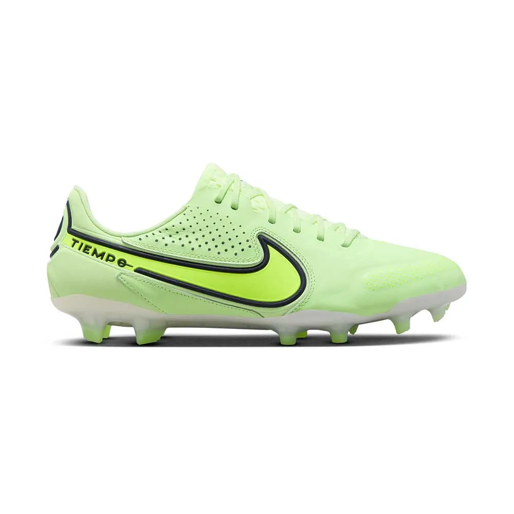 Nike Tiempo Legend 9 Elite FG Soccer Shoe- Barely Volt/Volt/Summit White