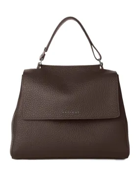 Orciani Sveva Soft Medium Leather Shoulder Bag