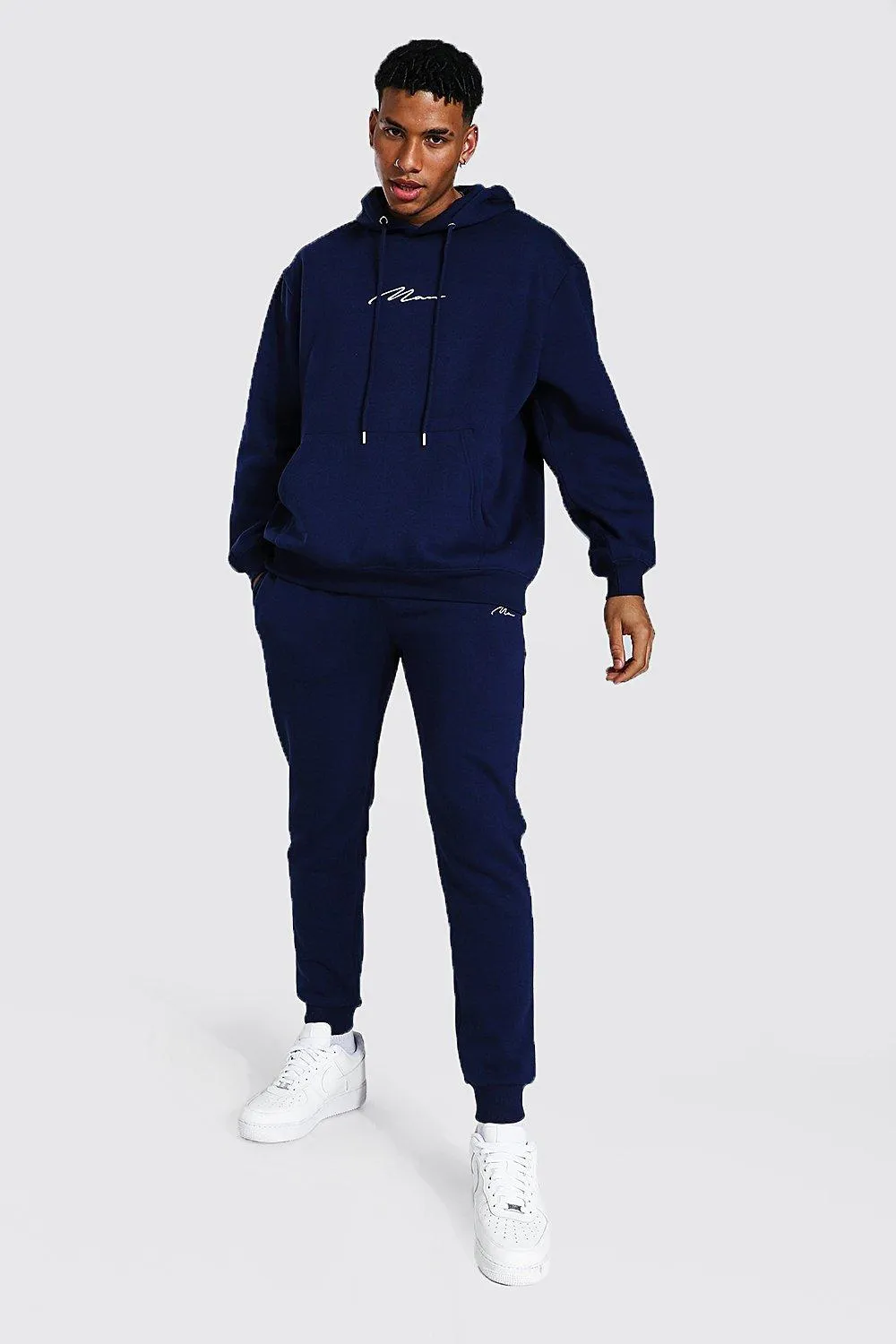 Oversized Man Signature Hooded Tracksuit