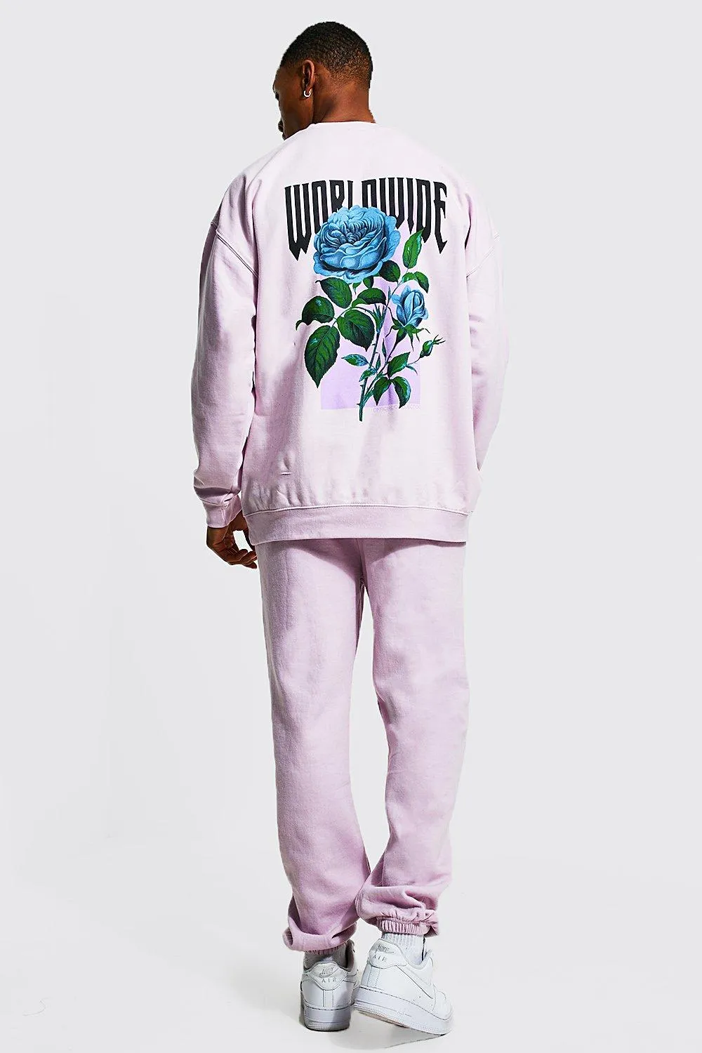 Oversized Worldwide Floral Sweater Tracksuit