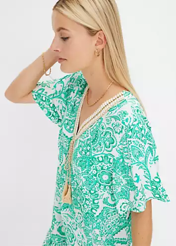 Paisley Print Tunic Dress by bonprix | Look Again