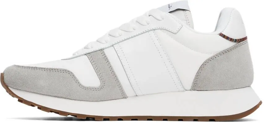 Paul Smith White & Grey Eighties Sneakers