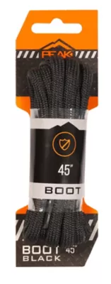 PEAK 45 in. Boot Laces, Black