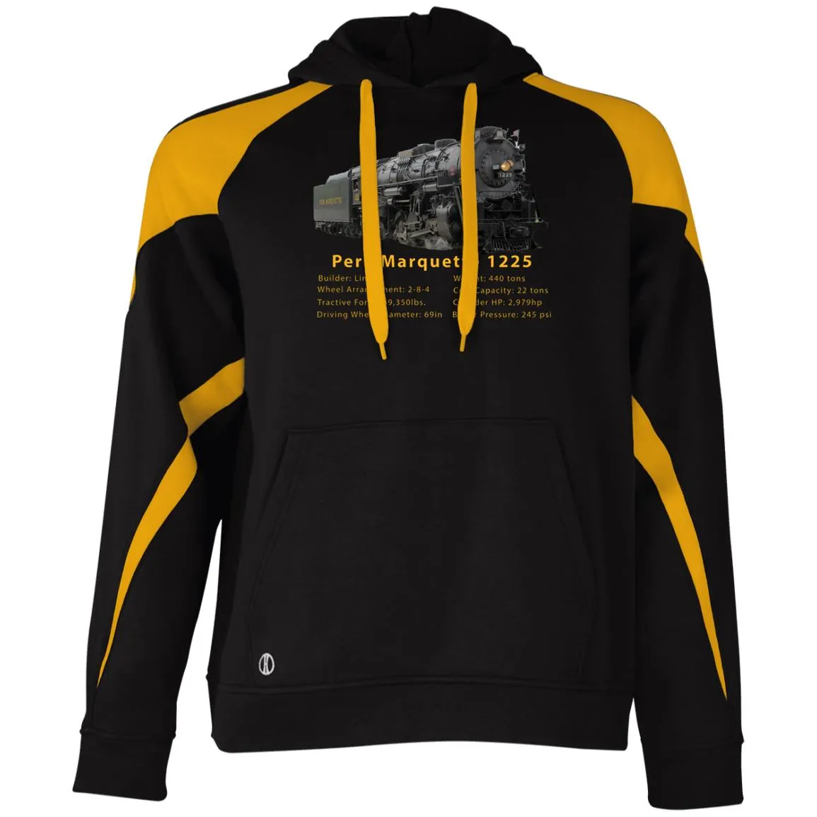 Pere Marquette 1225 Athletic Colorblock Fleece Hoodie