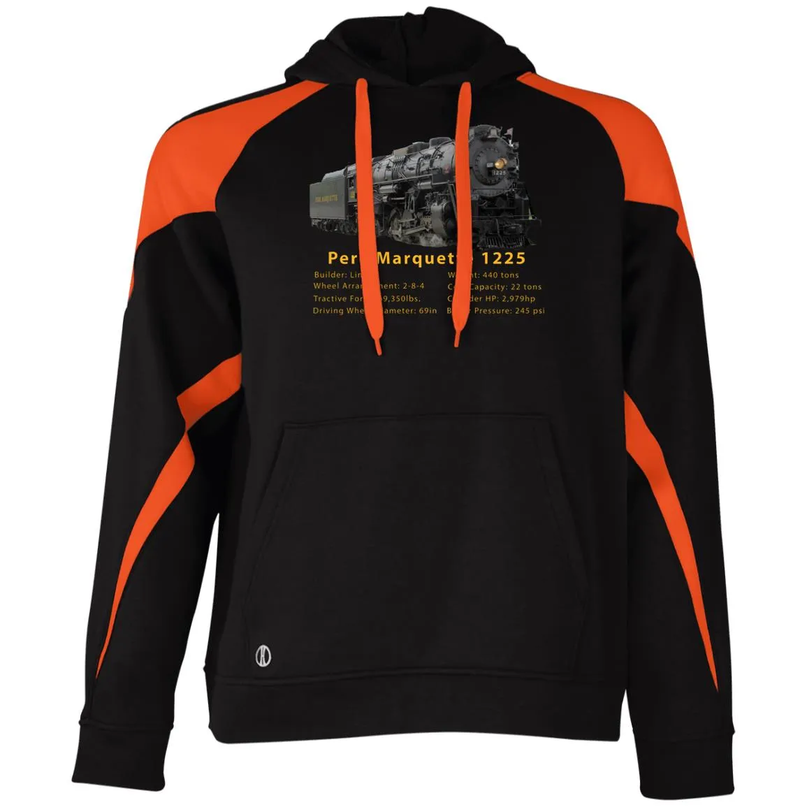 Pere Marquette 1225 Athletic Colorblock Fleece Hoodie