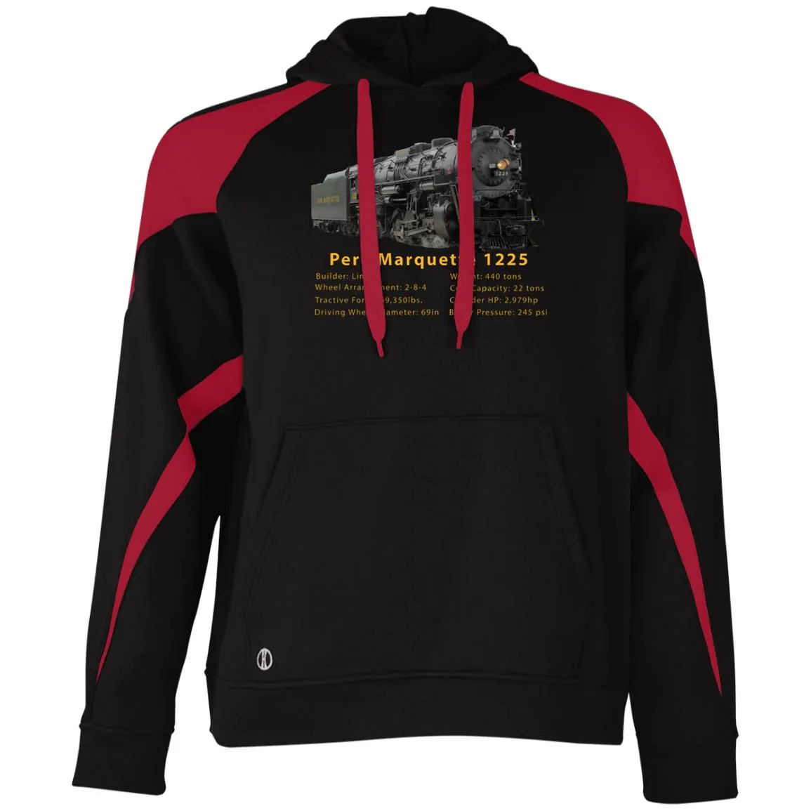 Pere Marquette 1225 Athletic Colorblock Fleece Hoodie