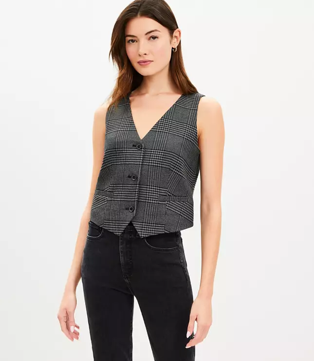 Plaid Pocket Vest