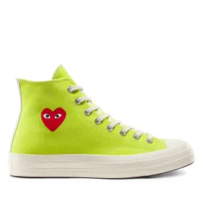 Play Converse Red Heart Chuck ’70 High Sneakers  Bright Green