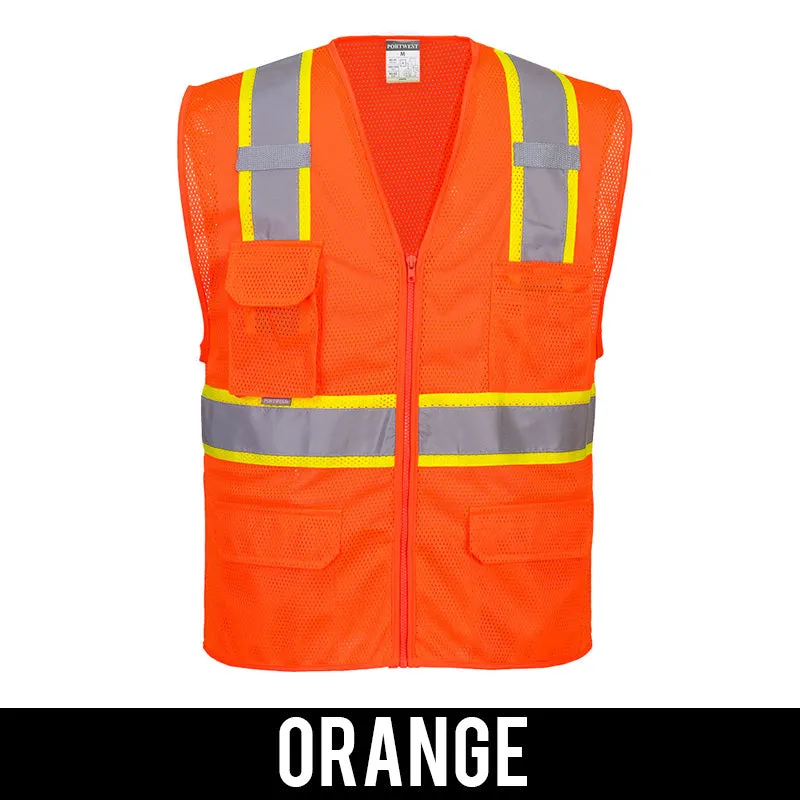 Portwest Orlando Contrast Mesh Safety Vest