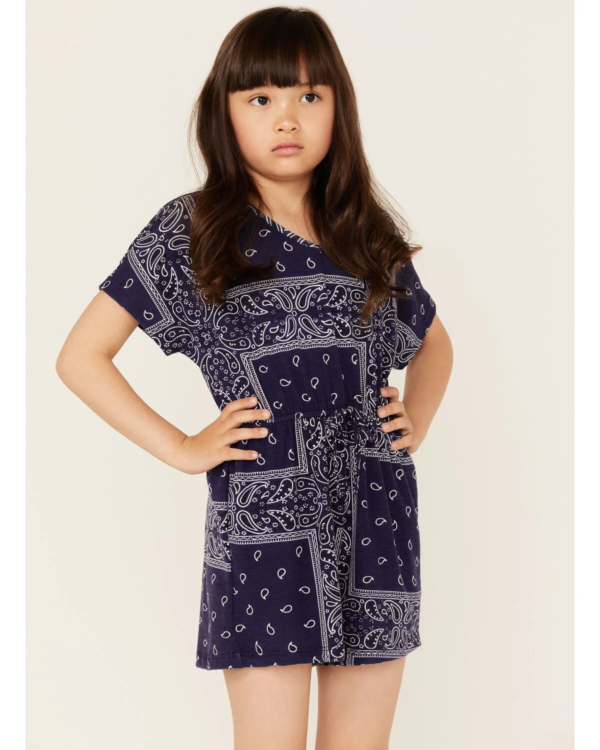 Product Name:  Hayden Girls' Bandana Print Romper