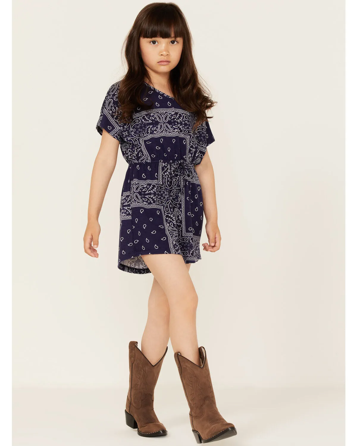 Product Name:  Hayden Girls' Bandana Print Romper