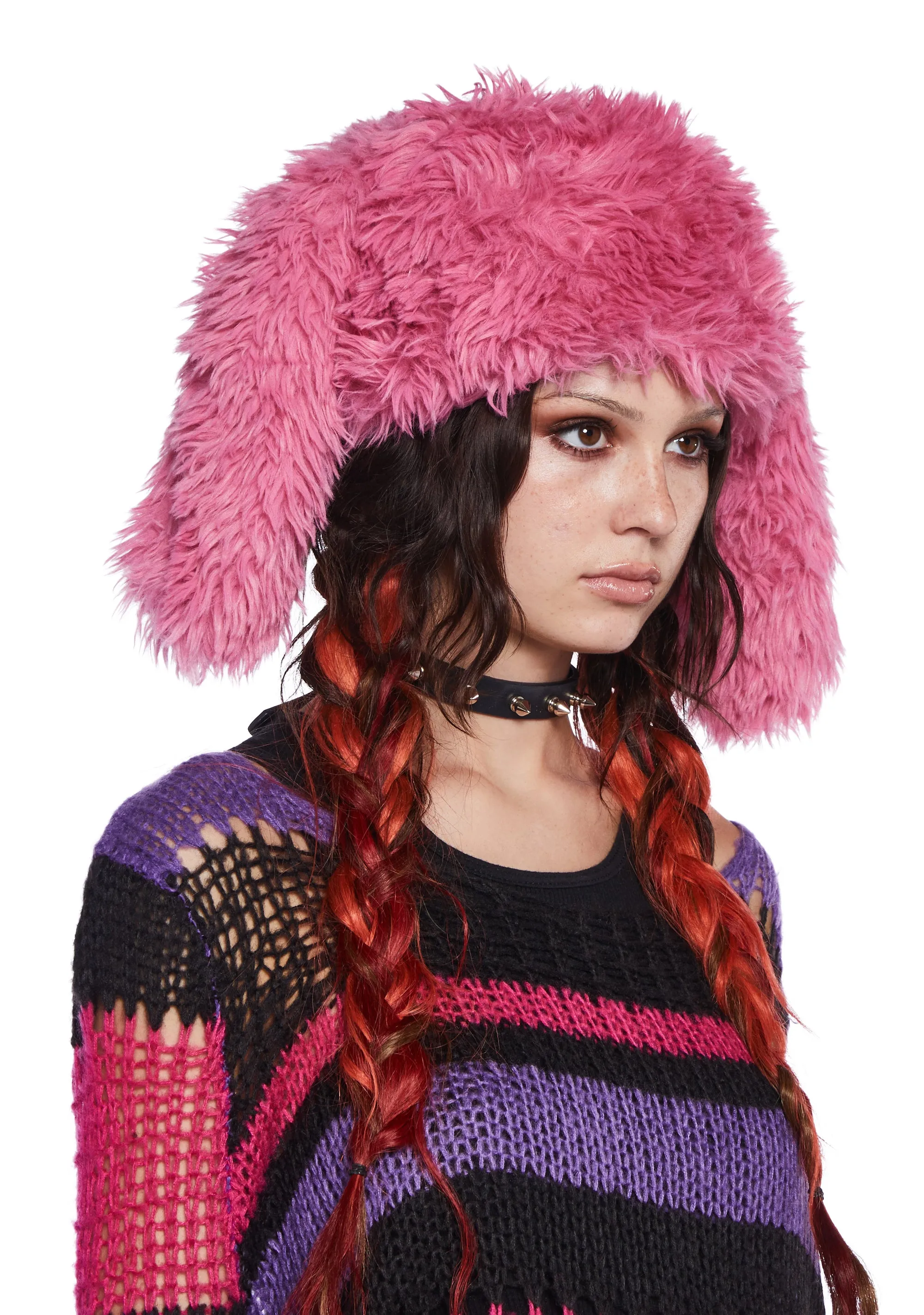 Punk Cutie Rabbit Hat - Pink-