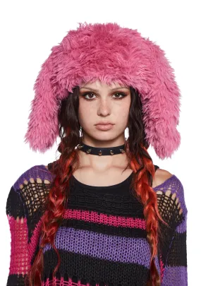 Punk Cutie Rabbit Hat - Pink-