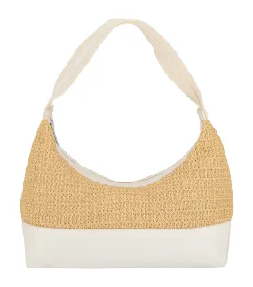 Raffia Shoulder Bag Meringue Raffia