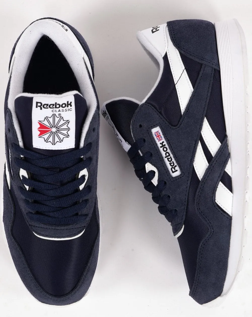 Reebok Classic Nylon Trainers Vector Navy/Cloud White