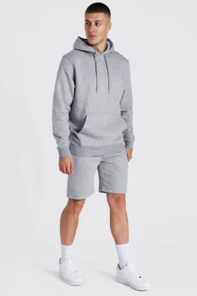 Regular Fit Short Hooded Tracksuit | boohooMAN UK