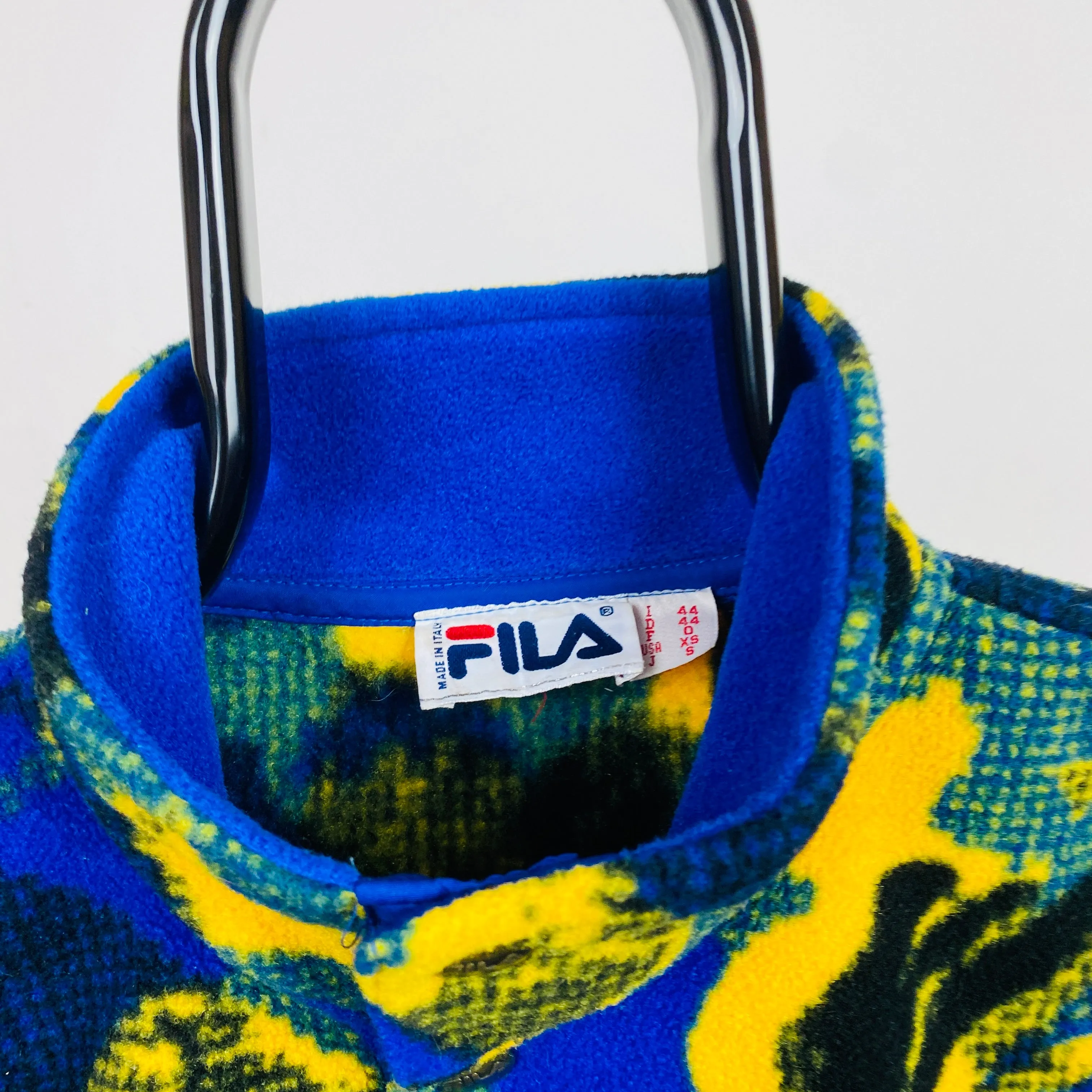 Retro Fila Fleece Sweatshirt Yellow Small