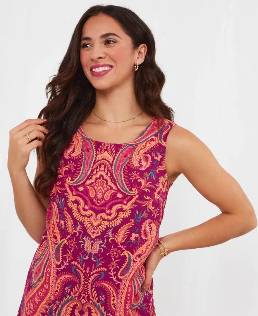 Reversible Vibrant Paisley Print Tunic