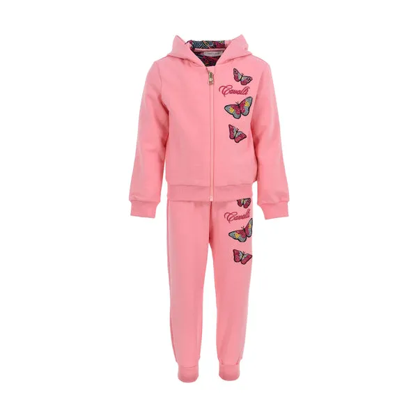 Roberto Cavalli Kids Butterfly Print Hooded Tracksuit