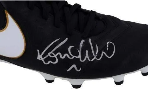 Ronaldo Brazil Autographed Nike Tiempo Black Cleat - Fanatics Authentic Certified