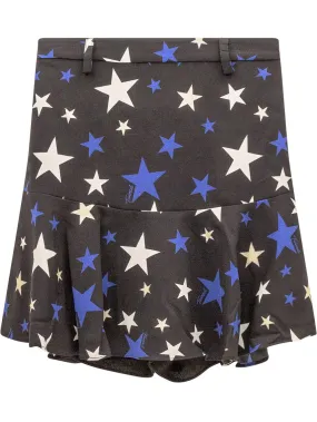 Skirt with Star Print