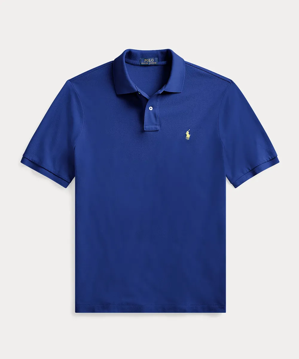 Slim Fit Mesh Polo Shirt