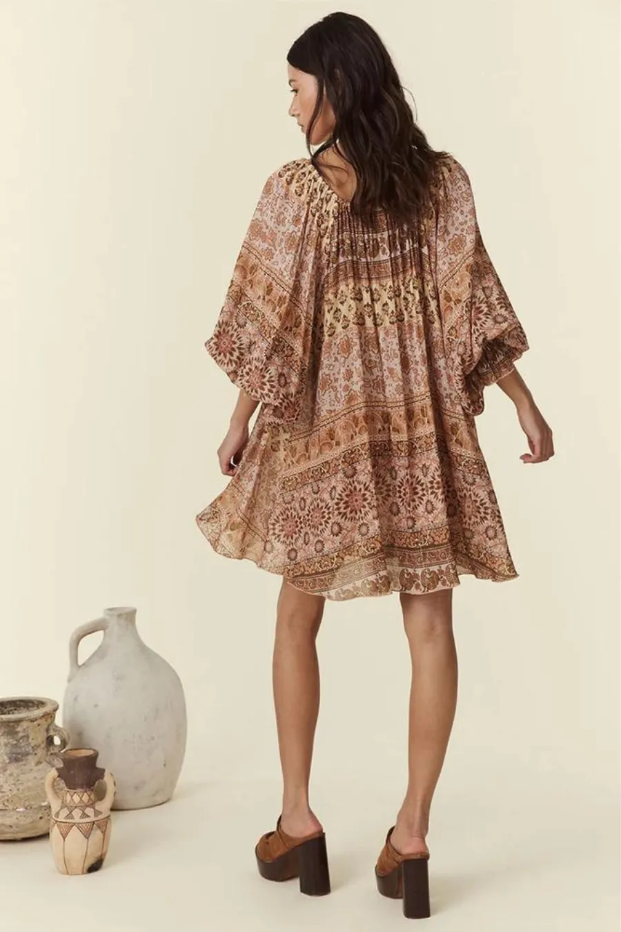 Spell Lovers Beach Tunic Dress Mauve