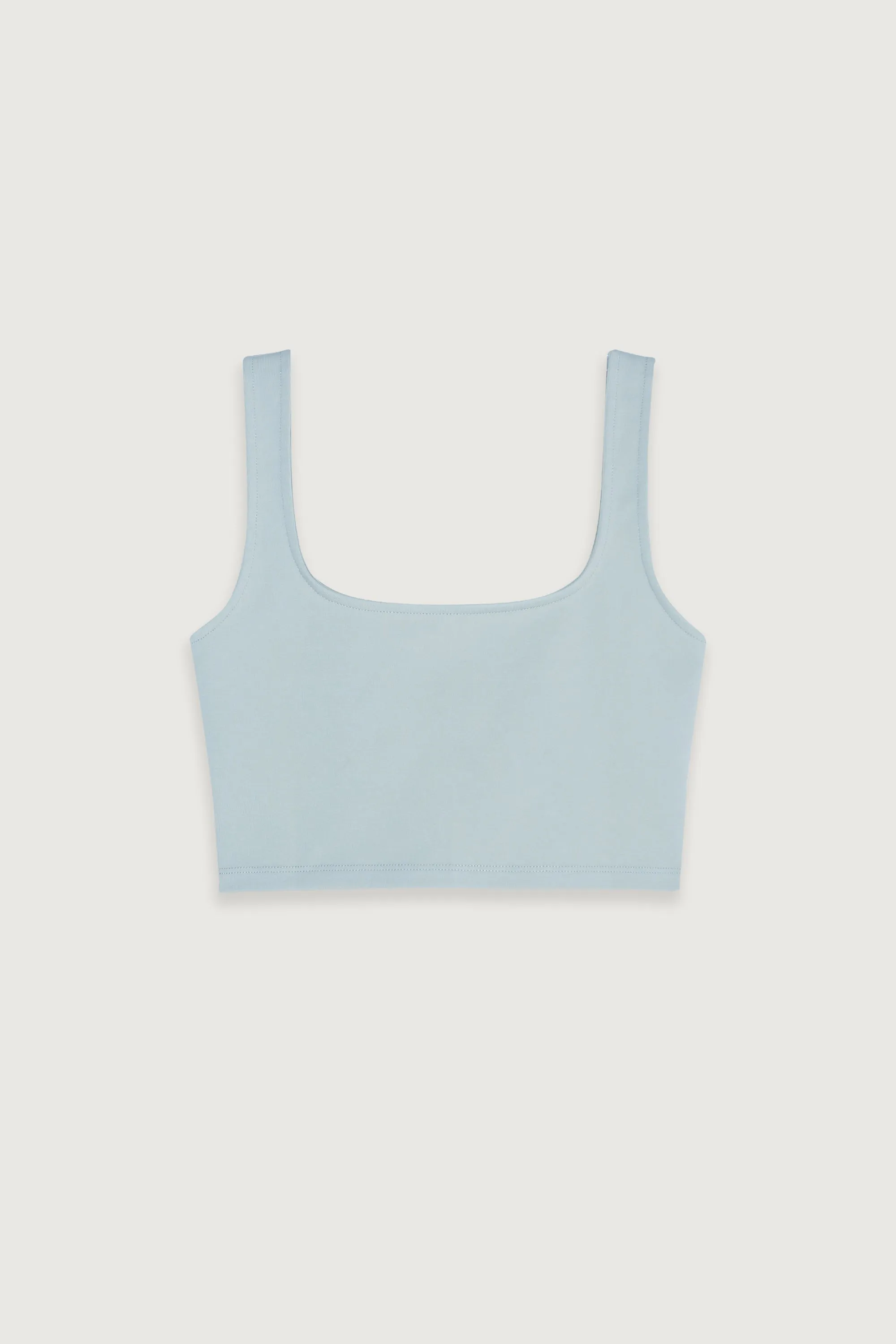 SQUARE NECK CROPPED TANK