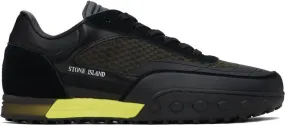 Stone Island Black Paneled Sneakers