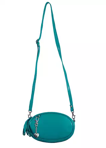 Storm London Aurora Teal Leather Cross Body Pebble Bag