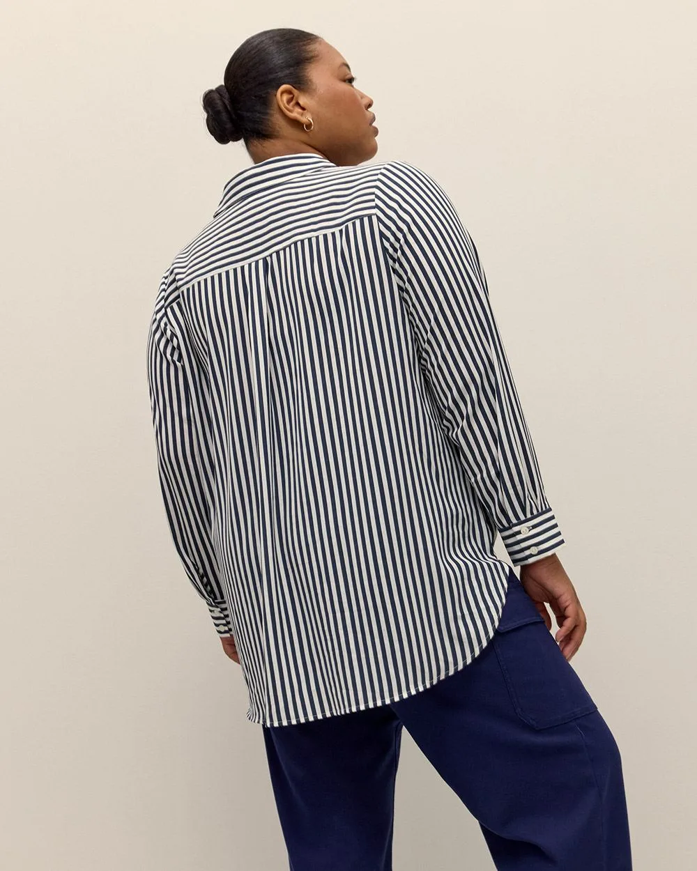 Striped Buttoned Down Tunic