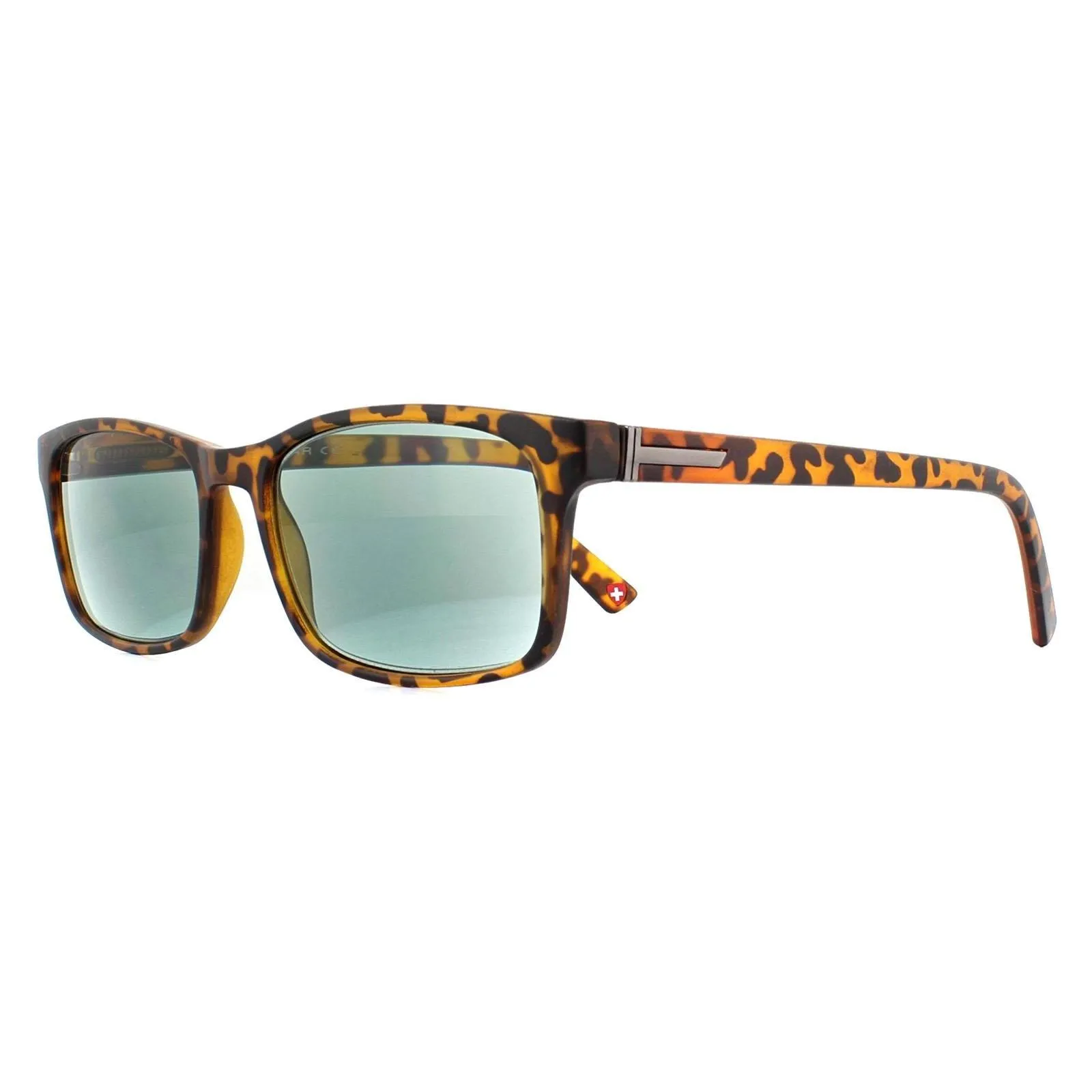 Sunglasses | Rectangle Havana Green Readers +2.50 Sunglasses | montana