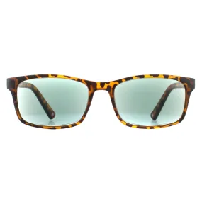 Sunglasses | Rectangle Havana Green Readers +2.50 Sunglasses | montana