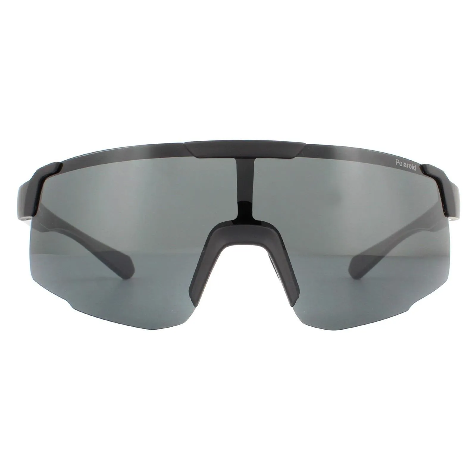 Sunglasses | Sport Shield Matte Black Grey Polarized Sunglasses | Polaroid