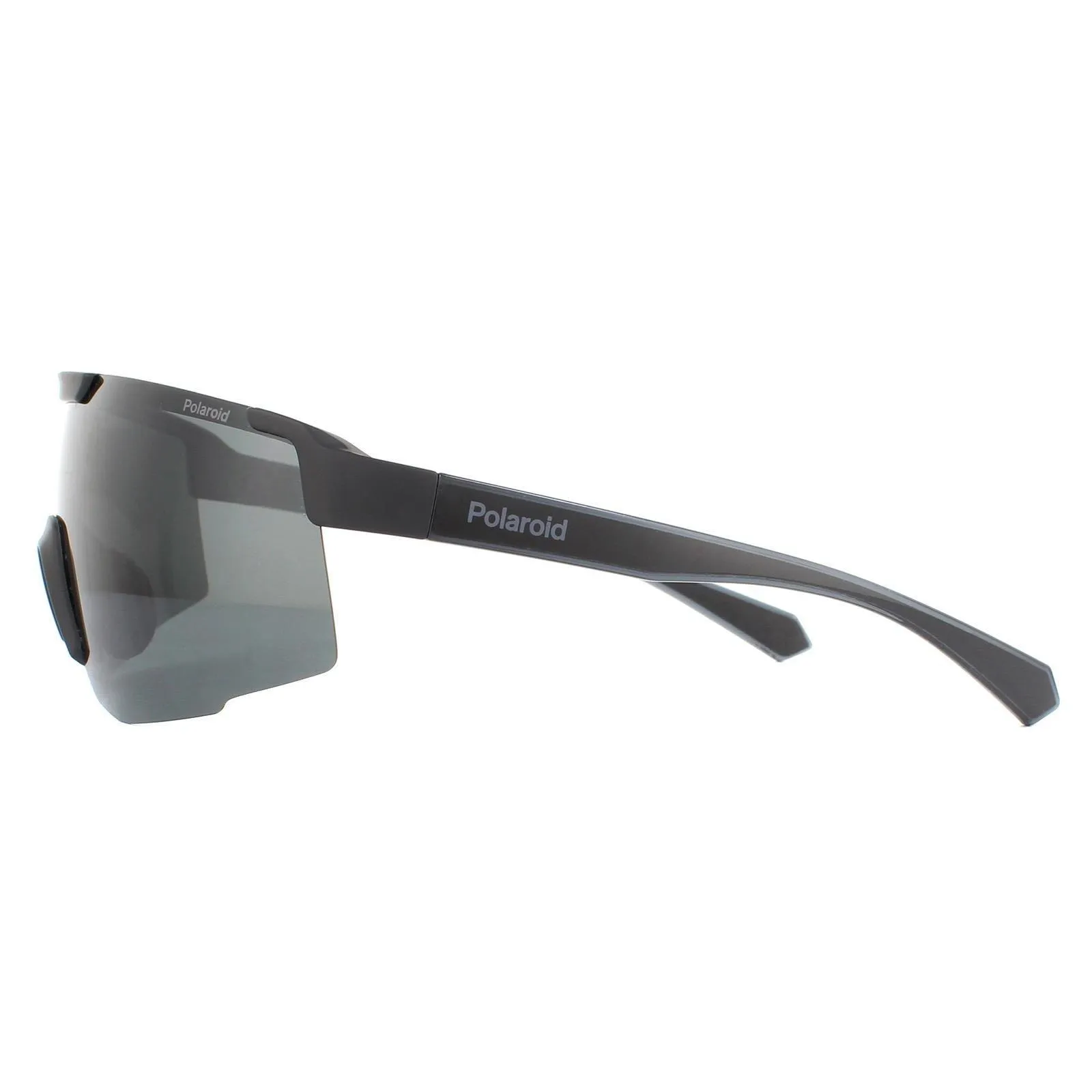 Sunglasses | Sport Shield Matte Black Grey Polarized Sunglasses | Polaroid