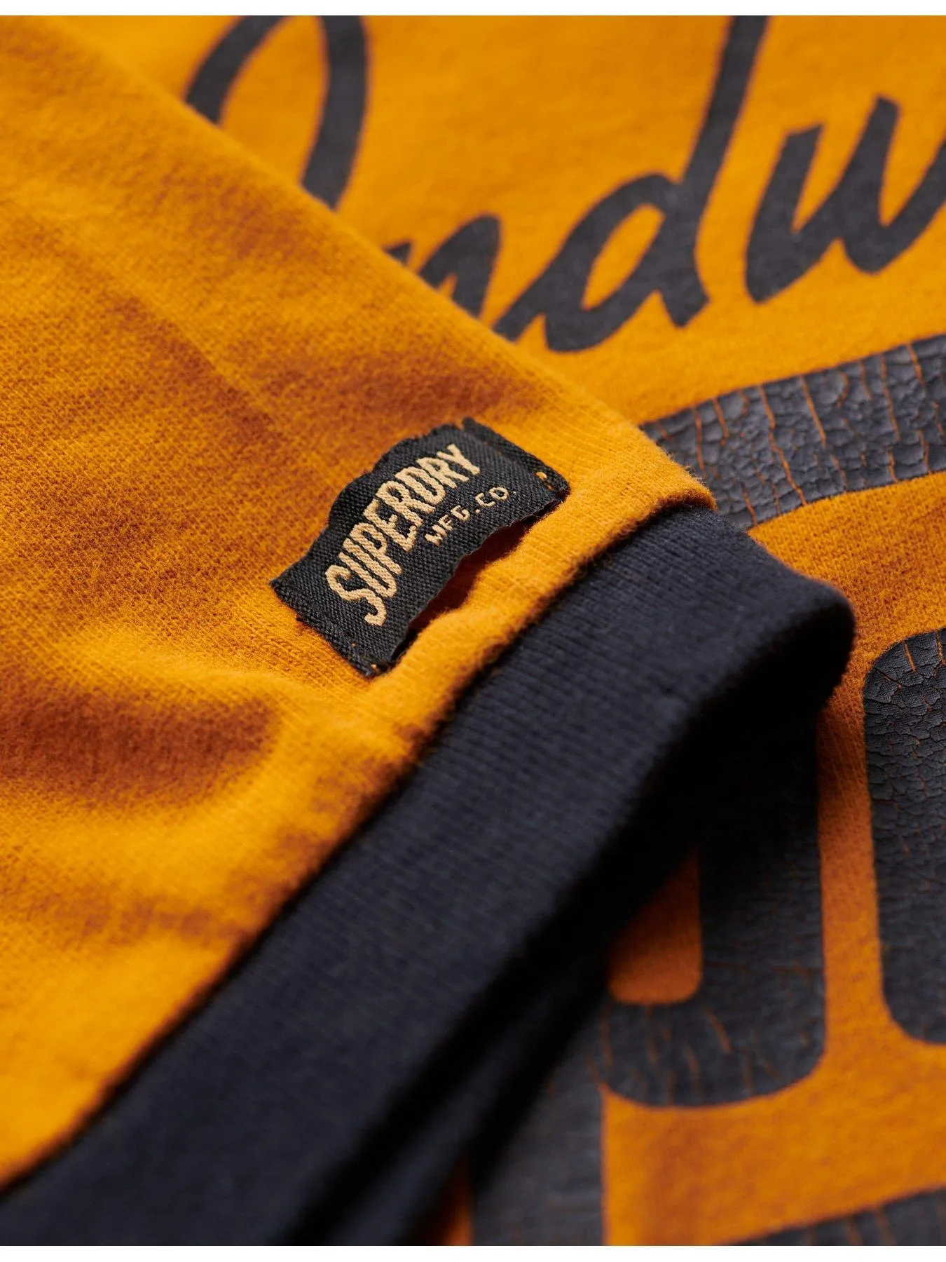 Superdry Ringer Workwear Graphic T-Shirt - Dark Yellow