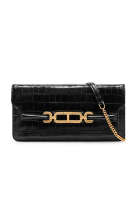 Tom Ford Whitney Printed Croc Shoulder Bag