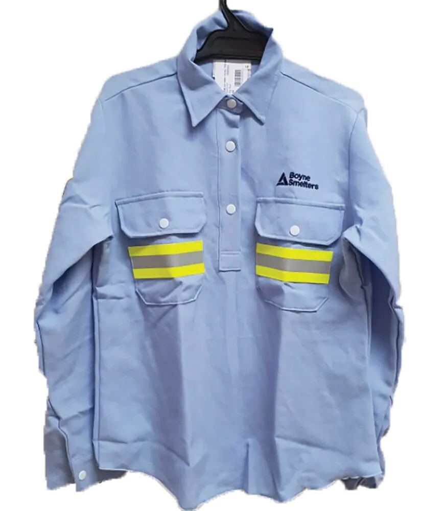 Tuffa Workwear Shirt - Cotton Drill Ladies Shirt - Tuffa - BLUE -  SHCLL43F SKY-20