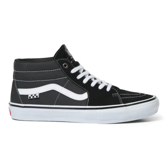 VANS GROSSO MID BLACK WHITE EMO LEATHER